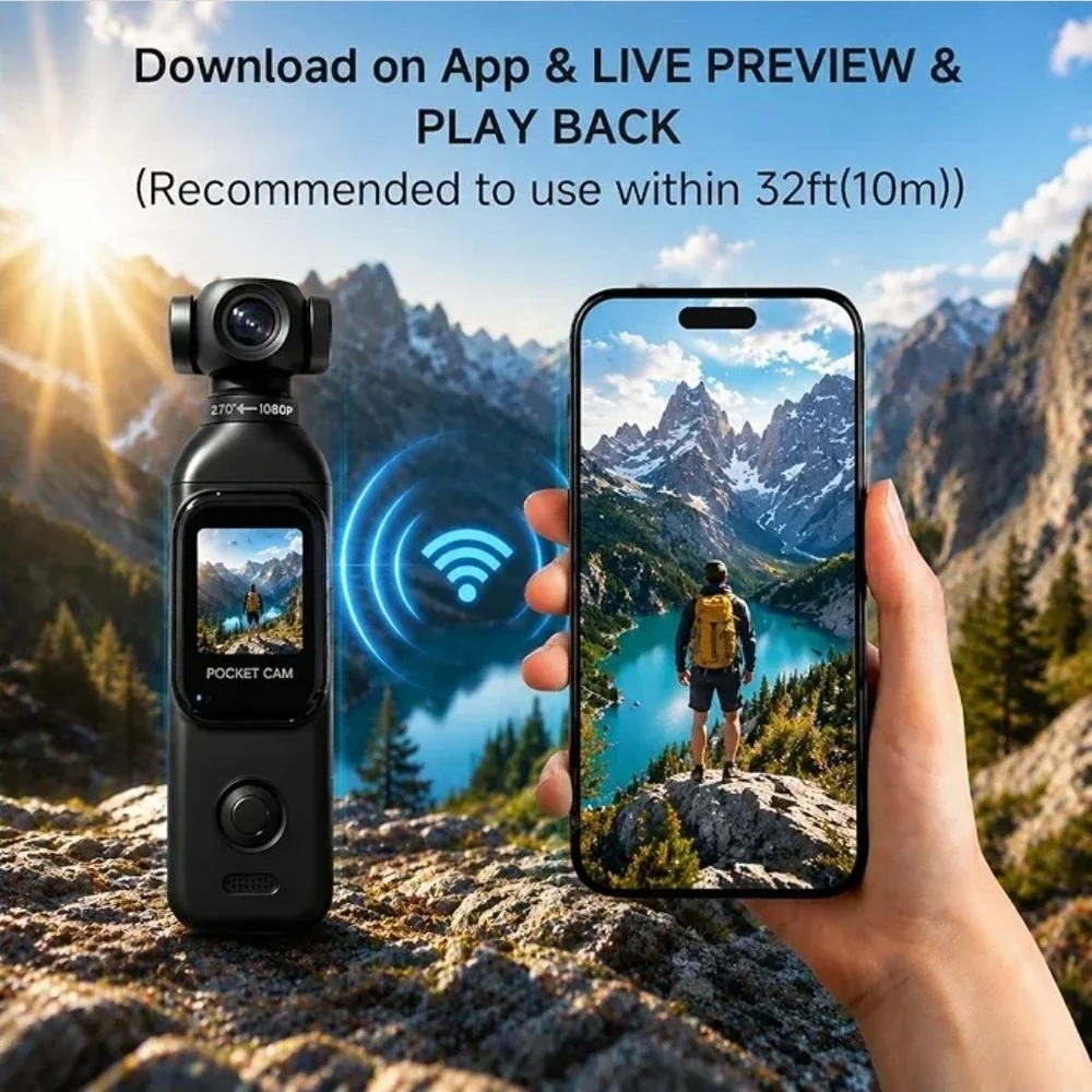 Body Camera with Audio and Video Recording Mini Wearable Body Worn Cam Portable